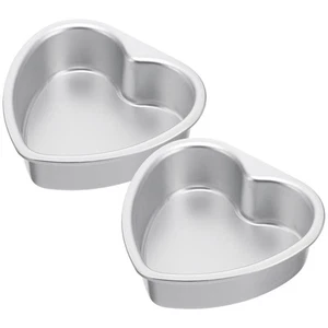 2pcs Heart Cake Heart Shaped Baking Pans Cake Decorating Set Baking Dishes fo... - Picture 1 of 1