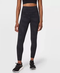 Sweaty Betty New Super Sculpt Yoga Leggings Small Black Camo Embossed Full Lengt - Picture 1 of 5