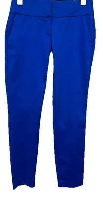 XOXO Dress Pants Women's Juniors 3/4 Natalie Blue Twill Ankle Stretch W/Pockets - Image 1 of 4