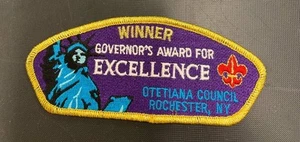 GOVERNORS AWARD NEW YORK OTETIANA COUNCIL CSP STREIFENORDEN PFEIL PFADFINDER - Bild 1 von 1