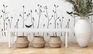 GO-HUA neue Bäume & Vögel Schablone, Vogelzweig Silhouette Wandkunst Schablone - Bild 1 von 8