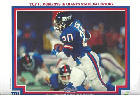NY Giants Rare Set Of  Pictures  10 BP gas includes Eli Manning, Lawrence Taylor Cover