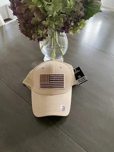 TACTICAL BROWN/ TAN US FLAG US ARMY AIR FORCE COAST GUARD NEW HAT - Picture 1 of 5