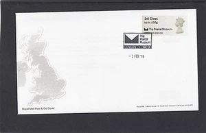 GB 2016 Post & Go Postmuseum neues Logo Maschinenkopf einzeln 1. RM FDC PM pk - Bild 1 von 1