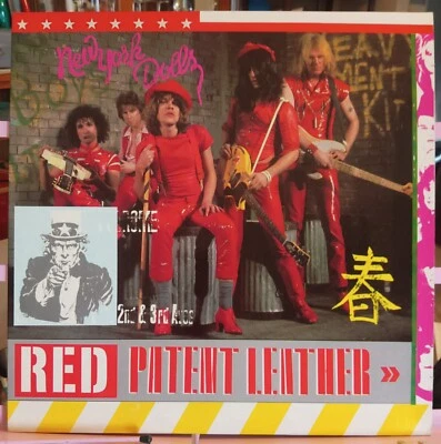 New York Dolls - Red Patent Leather - 1984 Fan Club (New Rose) Records France. - Image 1 of 4