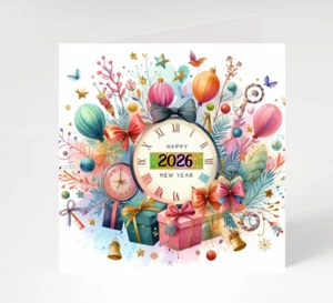 Happy New Year cards pack of 10, 2026 New year cards, Happy new 2025 cards - Picture 1 of 4
