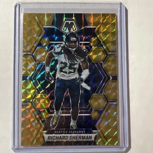 2023 Panini Mosaic Richard Sherman Reactive Yellow Prizm Football Card - Picture 1 of 2