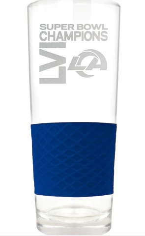 Los Angeles Rams Super Bowl LVI Champions Score 22oz. Glass Cover