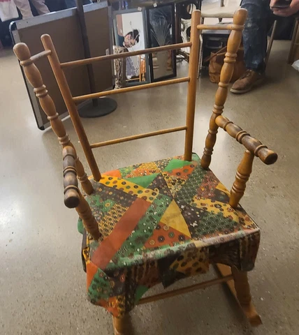 Children's Rocking Chair Cass Company Furniture Vintage Cover