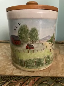 RRP Co Roseville Pottery Decorated Signed Crock - Picture 1 of 13