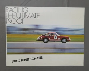 Porsche Sales Brochure - Racing: The Ultimate Proof - Circa 1969 - Bild 1 von 8