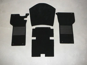 Kit alfombras para Peugeot 404 coupé y convertible negro terciopelo - Imagen 1 de 4