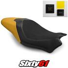 Ducati Monster 821 1200 Seat Cover And Gel 2017-2020 2021 Yellow Luimoto Suede