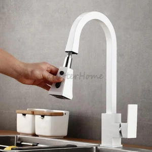 Kitchen Sink Universal Pull Out Faucet Single Hole 360 Degree Rotating Faucets - Picture 1 of 9