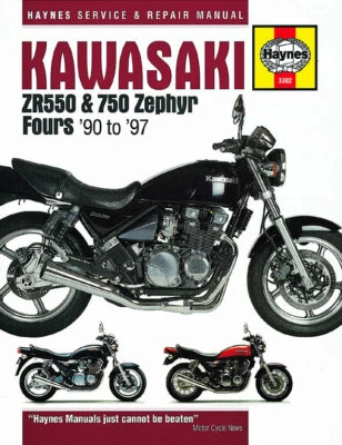 Kawasaki ZR550 & 750 Zephyr Fours 1990-1993 Workshop Repair Manual M3382 - image 1 of 3