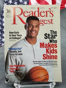 Reader's Digest Magazine April 2001 David Robinson FREE SHIPPING!!! - Picture 1 of 2