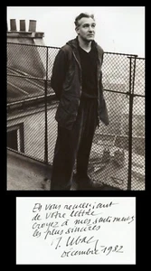 Raoul Ubac (1910-1985) - Artiste belge - Carte autographe signée en 1982 + Photo - Picture 1 of 3