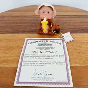 Just a Little Monkey Business Ashton Drake Gallery Lydia Marlene Knabberfigur - Bild 1 von 12