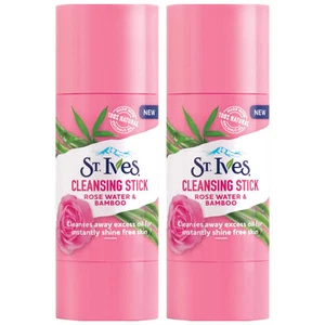 Pack of (2) New St. Ives Rosewater And Bamboo Stick Facial Cleanser 1.59 oz - Picture 1 of 2