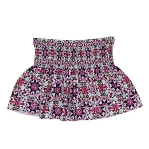 Lucky in Love Women's Radiance Smocked Skirt Size Medium Iridescent Geometric - Picture 1 of 10