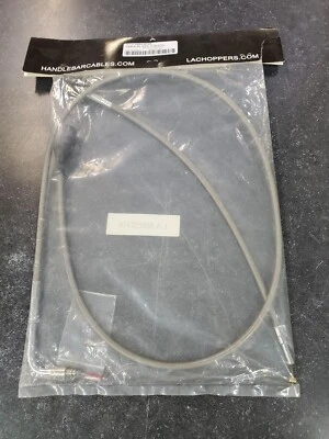LA CHOPPERS® STAINLESS BRAIDED HANDLEBAR IDLE CABLE SS15-17 96-07FL LA-8005ID16 - Image 1 of 2