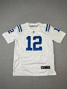 Indianapolis Colts Football Jersey Mens M 44 White Andrew Luck #12 Nike - Picture 1 of 10