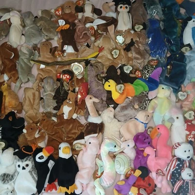 Ty beanie babies lot of 100+ - beanie babies collection sale lot - Image 1 of 3