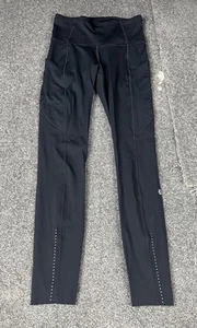Lululemon Fast & Free Tight II Womens Size 2 Black High Rise 7/8 Pants Nulux 24” - Picture 1 of 16
