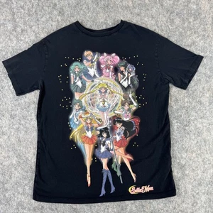 Bershka Sailor Moon Anime Black T Shirt Size XS Short Sleeve - Picture 1 of 10