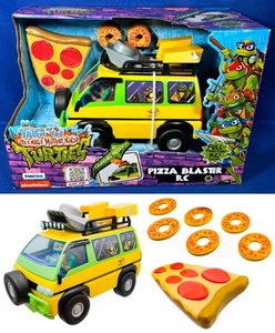 PIZZA BLASTER RC Remote Vehicle TEENAGE MUTANT NINJA TURTLES Fires Pizza TMNT - Picture 1 of 12