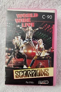 RARE Vintage Scorpions World Wide Live Indonesia PINK Cassette Case, CASE ONLY  - Bild 1 von 9