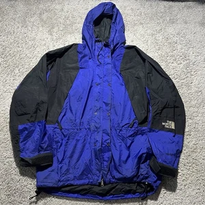 Giacca Vintage The North Face Uomo XL Mountain Gore-Tex Parka Nero Blu anni 90 - Foto 1 di 11