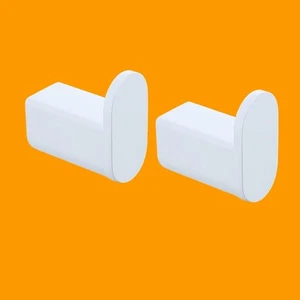 Towel Hooks for Bathrooms White Coat Hook Wall Mount Shower Hooks,Heavy Duty ... - Picture 1 of 8