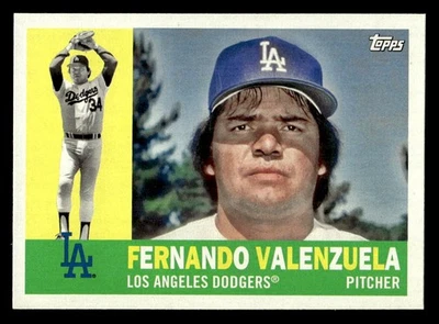 2017 Topps Archives #55 Fernando Valenzuela Card Los Angeles Dodgers - Image 1 of 2