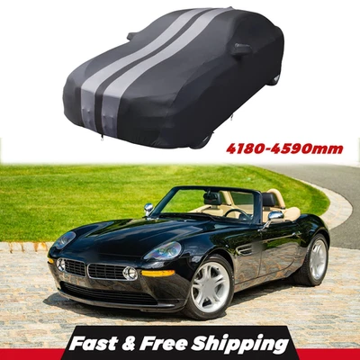 Fit BMW Z8 Gray/Black Indoor Car Cover Stain Stretch Dustproof Foto 1 de 4