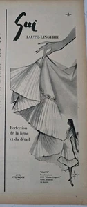 1956 Womens Sui Haute Lingerie Slip vintage French Fashion ad - Picture 1 of 1