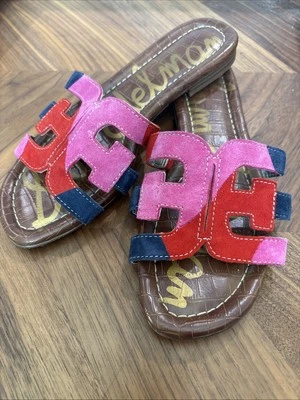 Sandalias Sam Edelman Bay 6 coloridas deslizables talla 6 Foto 1 de 4