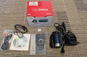 Canon FS300 Digital Video Camcorder Blue Original Box Instructions *Great Shape! - Imagen 1 de 23