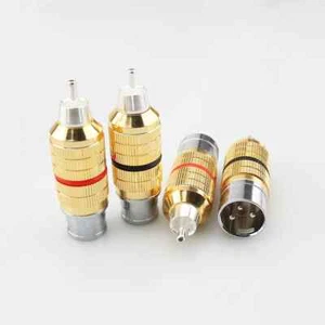 Connettore Cavo Audio Video HiFi Spina XLR 3pin Convertitore a RCA Maschio - Foto 1 di 16