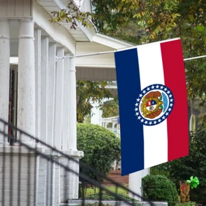 STATE OF MISSOURI Flag 3x5 ft In Door and Out Door PRINTED NYLON - Picture 1 of 4