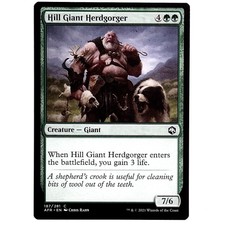 Hill Giant Herdgorger - M/NM Green Creature Giant Common TCG MTG AFR Adventures