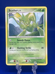 Juego de cartas coleccionables Pokémon Scyther 49/100 Diamond Pearl Stormfront regular poco común 2008 LP - Imagen 1 de 2