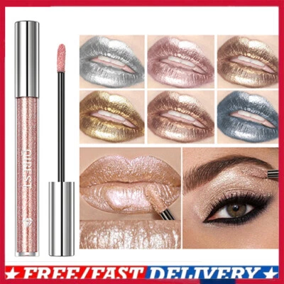 Pearl Shiny Lip Gloss Makeup Glitter Diamond Liquid Lipstick Eye shadow Shiny ❀ - Image 1 of 4