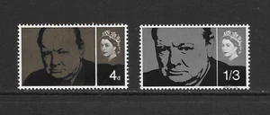 GREAT BRITAIN SCOTT 420p - 421p MNH VF SET - 1965 CHURCHILL ISSUE - Picture 1 of 2