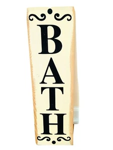 bath sign / BATH wooden plaque - Picture 1 of 4