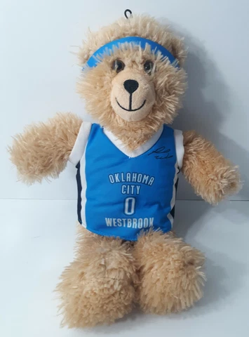 WESTBROOK OKLAHOMA CITY STUFFED PLUSH TOY BEAR #0 JERSEY HEADBAND NBA Cover
