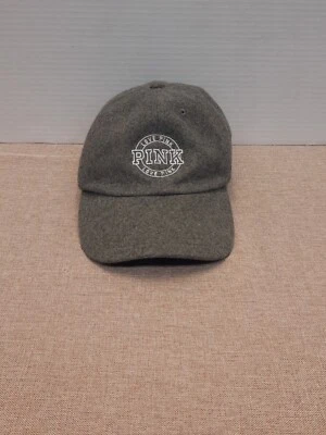 GORRA DE BÉISBOL AJUSTABLE VICTORIA'S SECRET GRIS MEZCLA LANA ROSA LOGO TALLA ÚNICA Foto 1 de 4