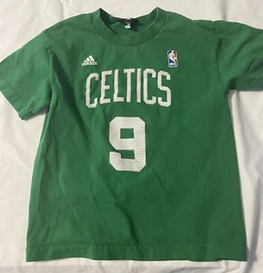 NBA Boston Celtics #9 Rajon Rondo Adidas Boys T-Shirt Medium Green (i) - Picture 1 of 4