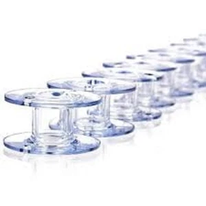 100 Singer Class 15 Clear Bobbins 006066008 BROTHER PART# SA-156,DROP IN BOBBIN - Picture 1 of 1