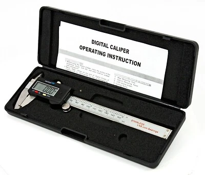 VXB 6" inch Digital Electronic Vernier Caliper Measuring Tool with LCD Display 150mm